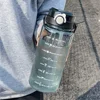 1500ml double drink transparent water bottle large capacity plastic straw water cup outdoor sports fitness portable Drink Bottle 2