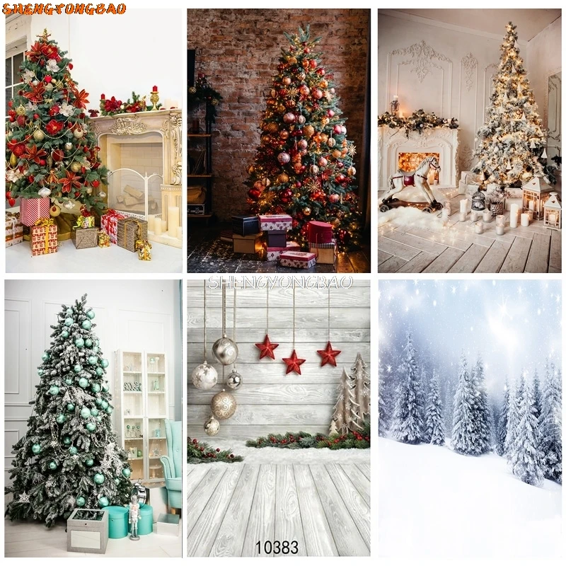 Aazon.co : Winter Christas Backdrop Photography Brick Wall Red - View #3