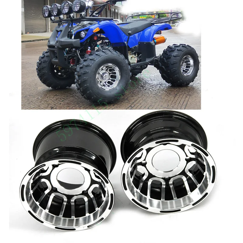 Atv Accessories Front And Rear Wheel Hub 8 Inch Go-kart Off-road 4 Wheel Aluminum Rims For 19 /20 /21x7.00-8 18 /20x9.50-8 Tyre
