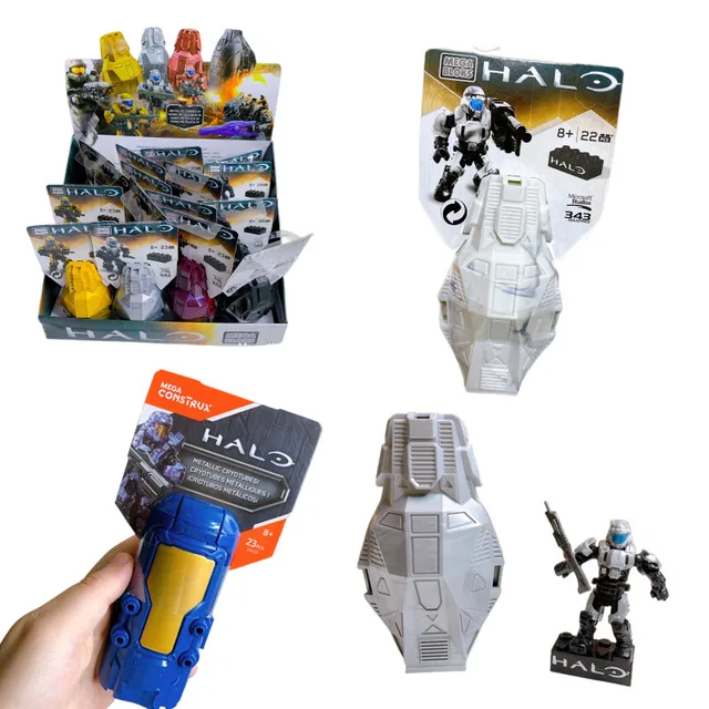 Halo Mega Bloks Construx Stealth Odst Platinum Drop Pod New Sealed Building Blocks Construction Toys Grenade Space Capsule Gifts 1