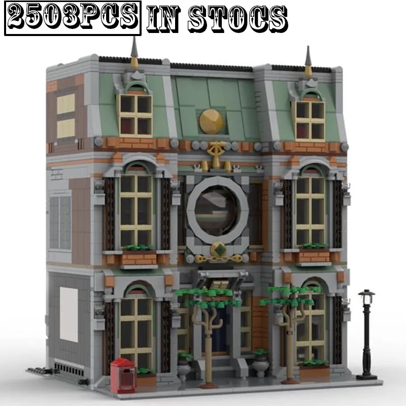 

In Stock New MOC-152677 Downtown Library City Street View Modular Building Blocks Bricks Educational Toys for Boys Birthday Gift