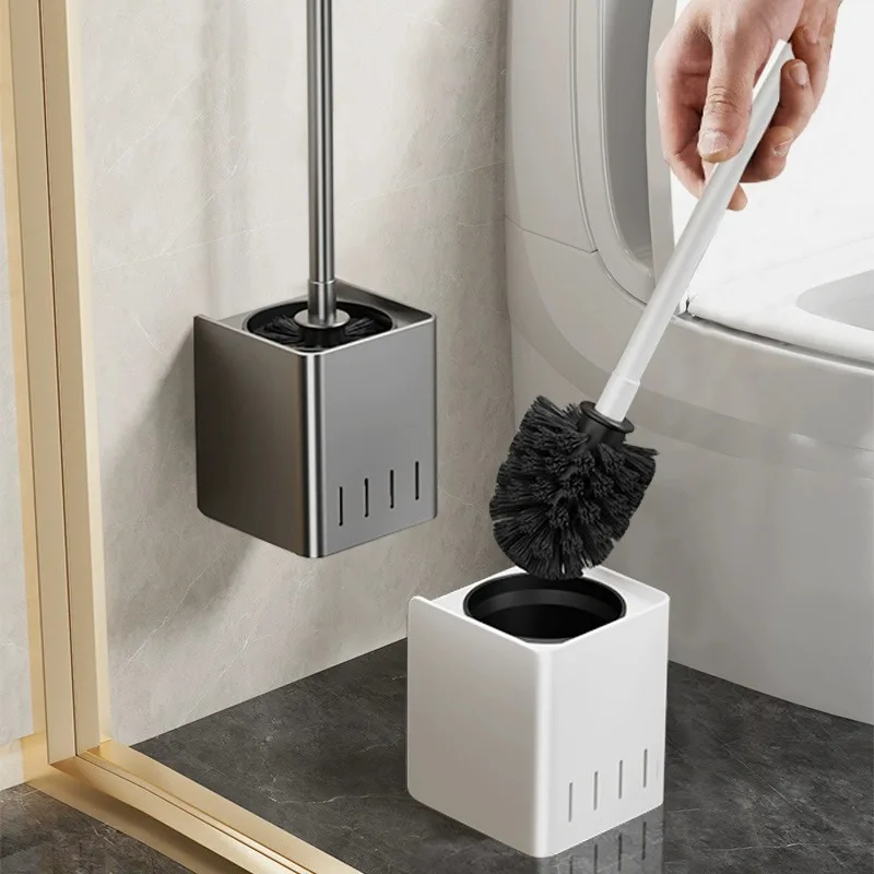 Toilet-brush-Cleaning-bathroom-accessories-Creative-Floor-Wall-Mounted ...