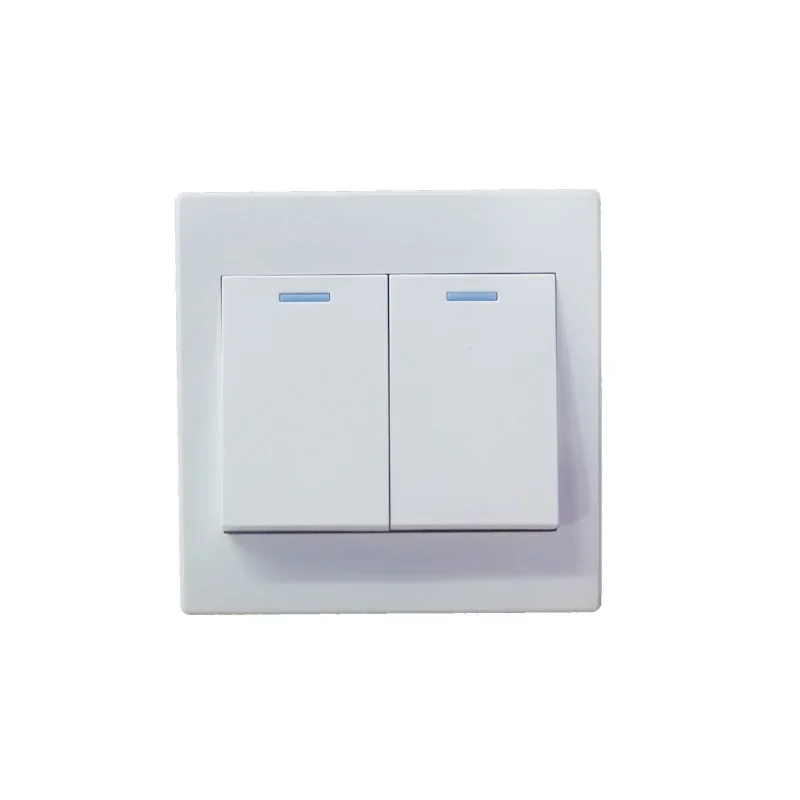 10Pcs Wall Mounted 86mm Door Access Control System Exit Button Release Switch 2 in 1 Panel NO to NC Signal Lamp Switch 10A