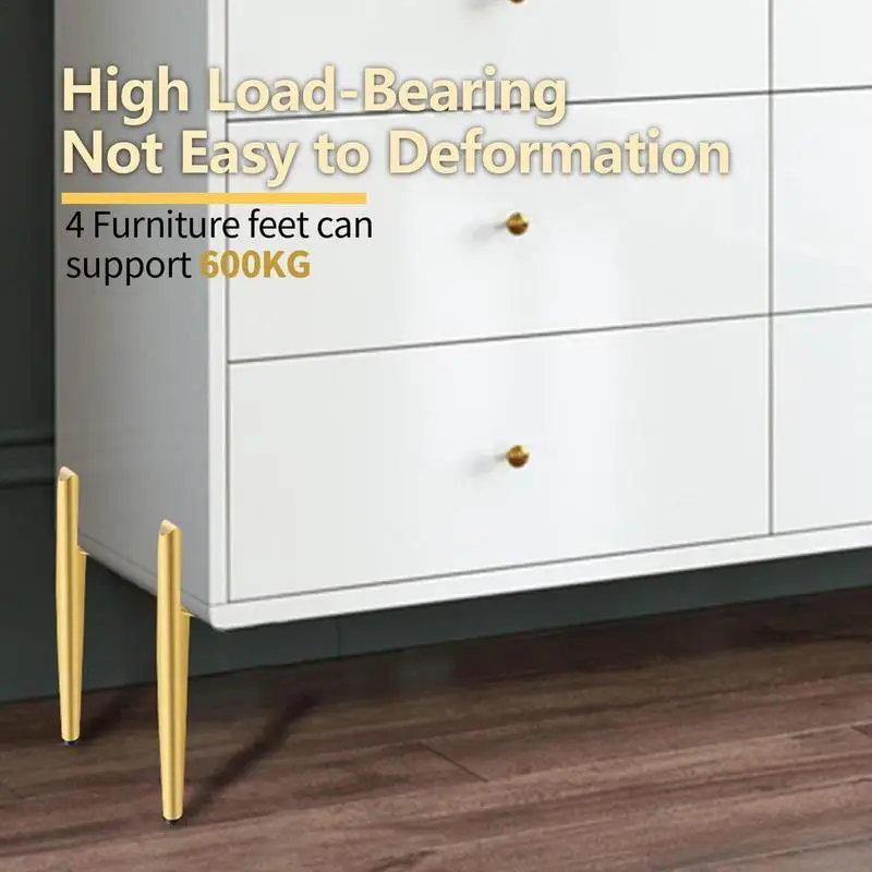 4pcs Legs For Furniture Metal Table Feet Hardware Mount Sofa Chair TV  Dresser Bathroom Cabinet Gold Black Replacement Legs - AliExpress 1503
