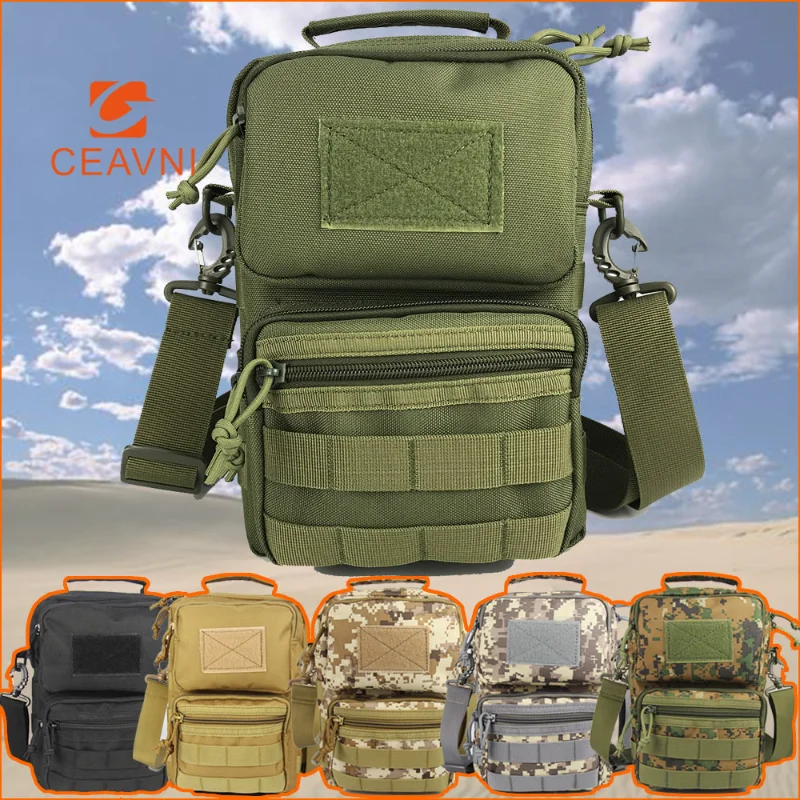 

CEAVNI Tactical Chest Bag Camo Single Shoulder Bag Outside Mountaineering Bag Army Fan Tactical Super Saddle Bag Fanny Pack
