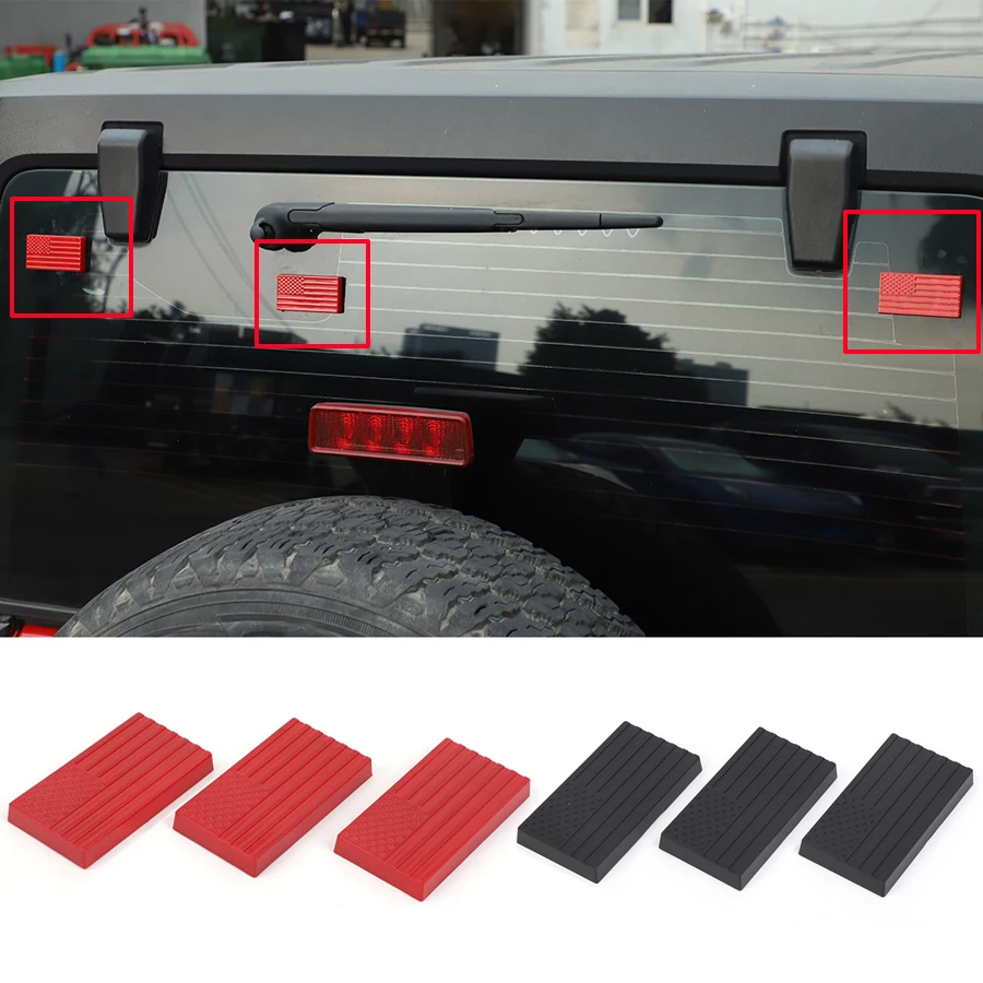 

3 шт./комплект, декоративные наклейки на заднюю дверь автомобиля Jeep Wrangler JK 2007-2017