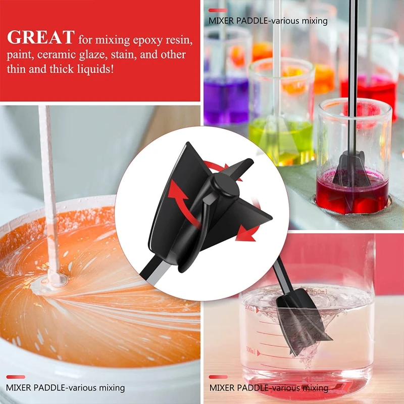 8 Pcs Resin Mixer Epoxy For Powerful Mixing Reusable Multipurpose Epoxy For  Drill For Epoxy And Paint Mixer Drill - AliExpress