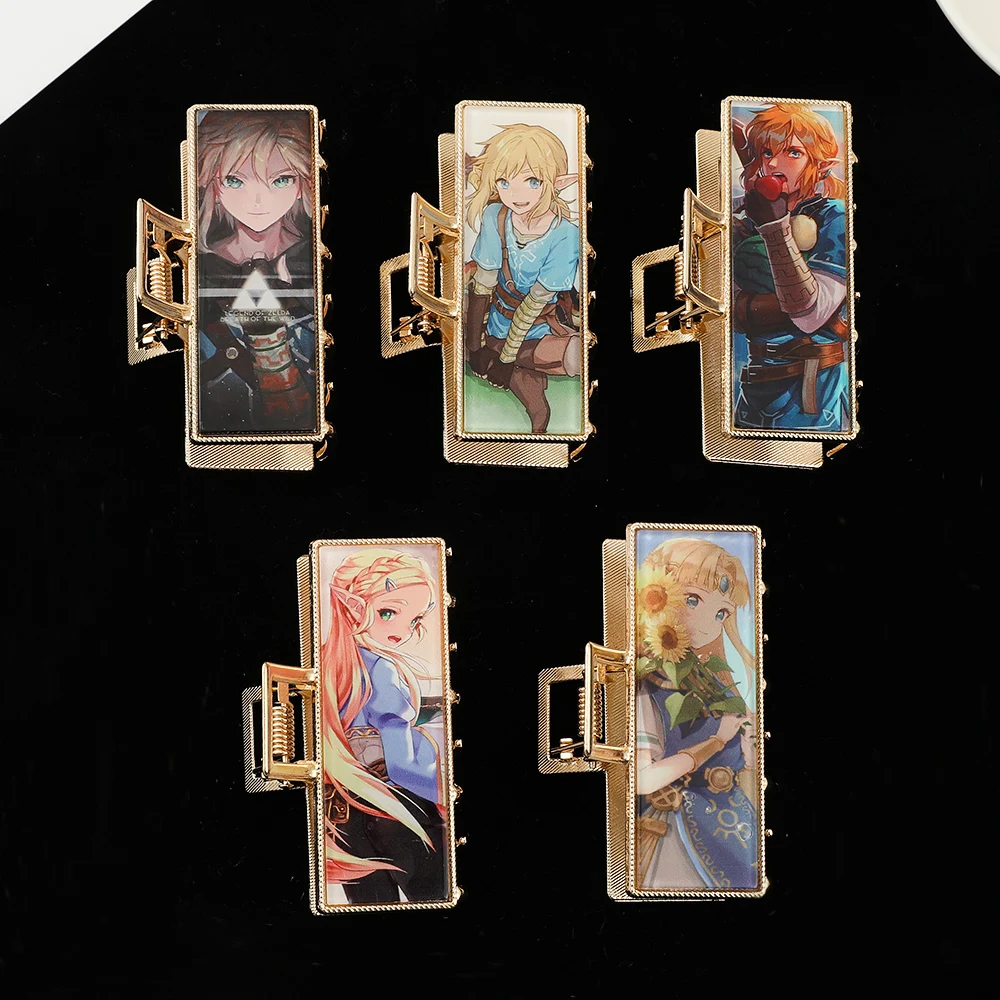 The Legend Of Hair Claws For Women Zelda Hair Clips Temperamento Forcine Crab Headwear For Tears Of The Kingdom Fans Gift