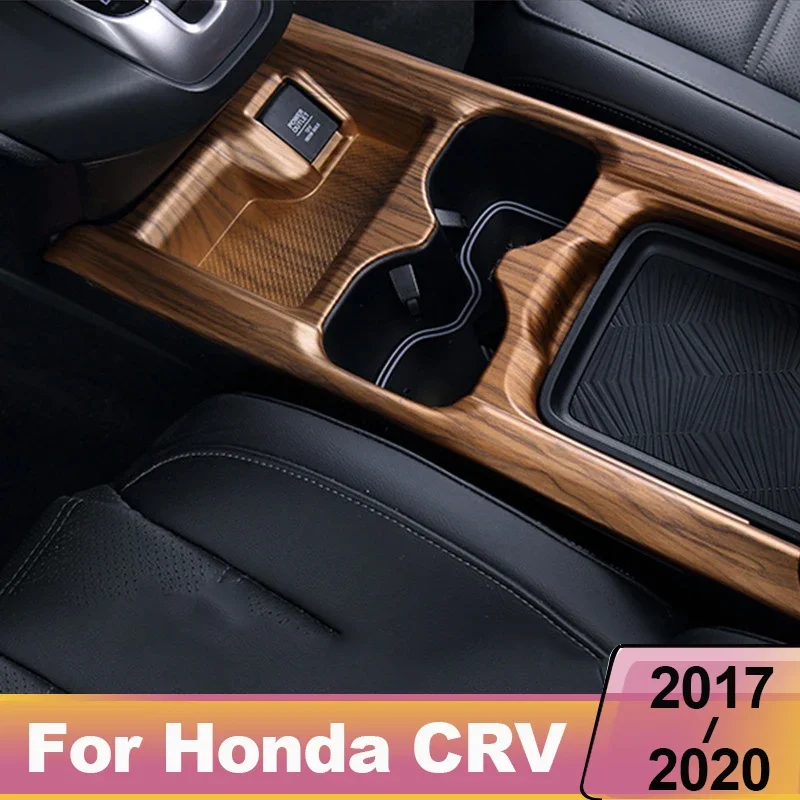 Per Honda CRV 2017 2018 2019 2020 ABS decorazione interna adesivi per auto interni portabicchieri cornice decorativa decorazione auto - Image 2