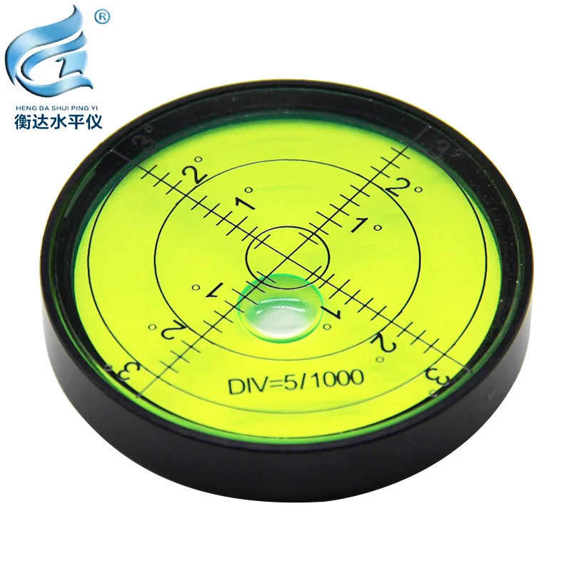 magnetic spirit levelmetal horizontal bubble high precision level bubble round levelmagnetic spirit 60*10mm