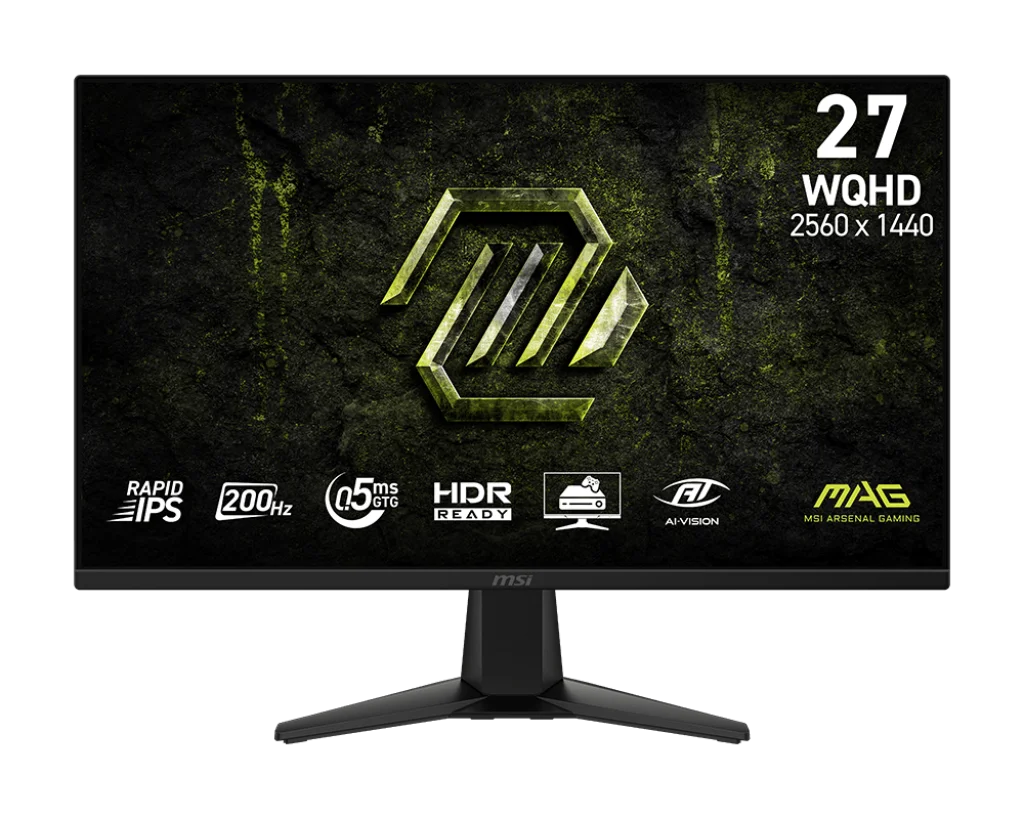 새로운 게이밍 모니터 MAG 275QF E21 27인치 2560 X 1440 디스플레이 210Hz 0.5ms 응답 속도 e스포츠용 게이밍 스크린