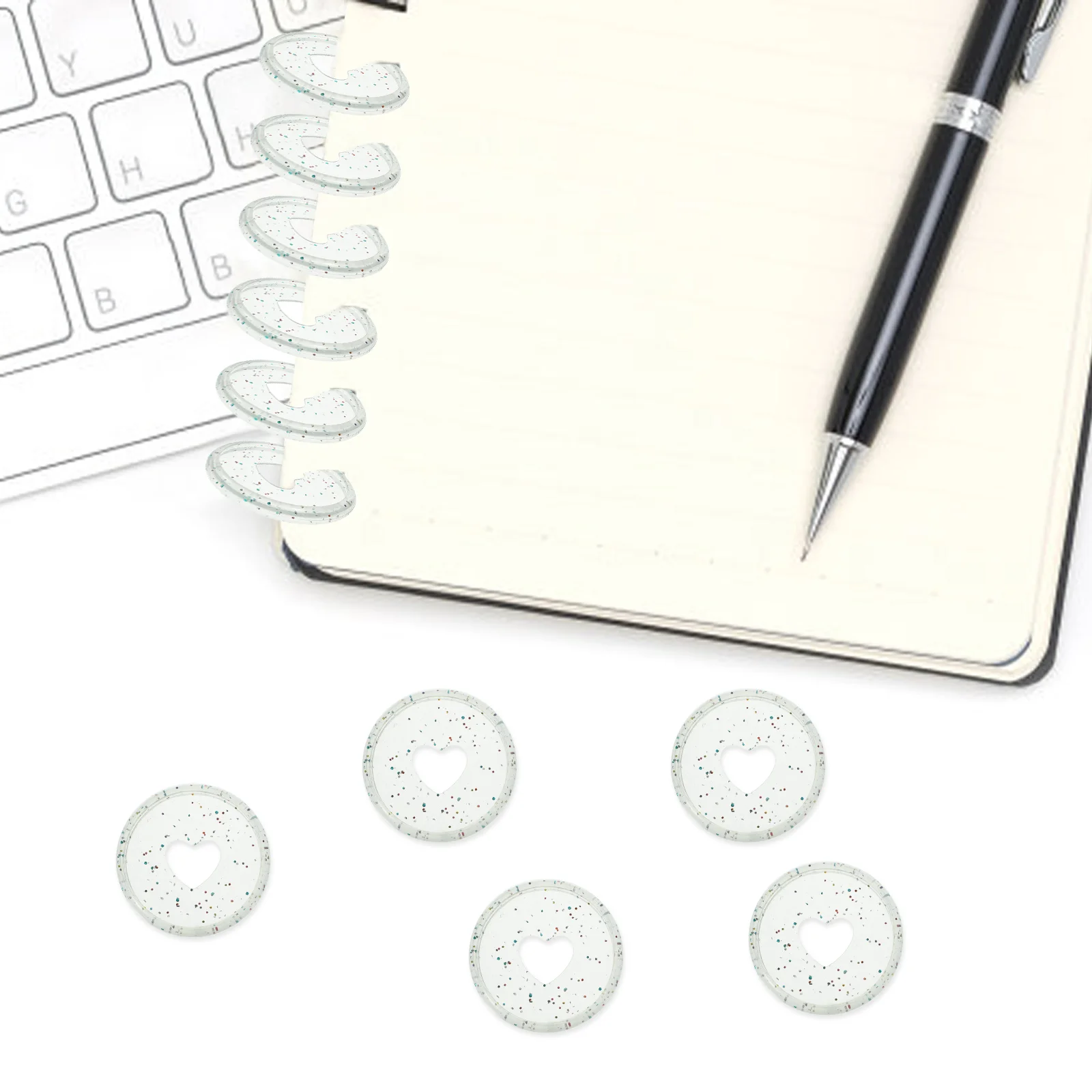 

50Pcs Binder Discs Notebook Binding Discs Binding Discs Loose-leaf Binder Discs