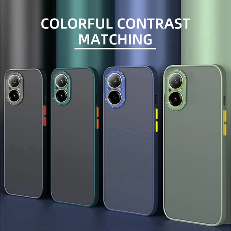 Luxury Shockproof Matte Armor Bumper Phone Case