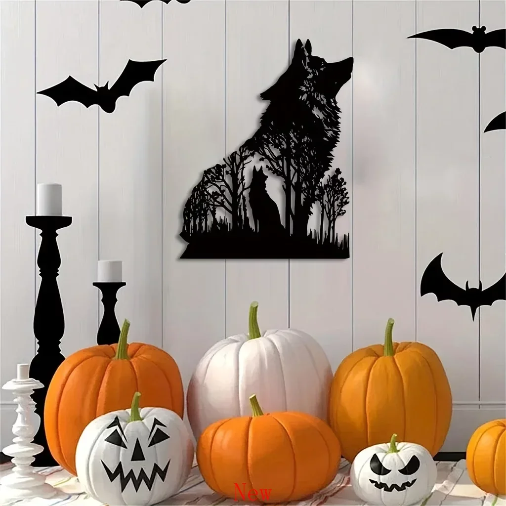 

Promotion Wolf Black Wolf Home Decoration Modern Wall Decor Boys Girls Room Kindergarten Living Room Nursery Bedroom Decor Stick