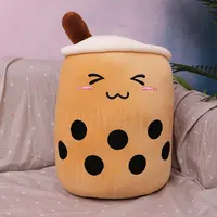 1Pcs Simulation Milk Tea Cup Pillow Plush Toy Small Pearl Milk Tea Cute Funny Doll Creative Decoration 1