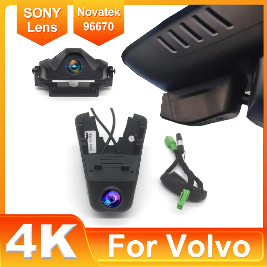 

Для Volvo C40 2022-2024 передняя и задняя подключи и играй 4K видеорегистратор для автомобильной камеры, видеорегистратор, WIFI, автомобильный видеорегистратор, записывающие устройства