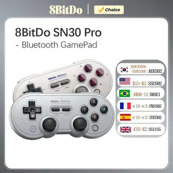 8Bitdo SN30 Pro Bluetooth Gamepad for Nintend Switch 2 Wireless Game Controller Joystick for NS MacOS Android Steam Raspberry Pi 1