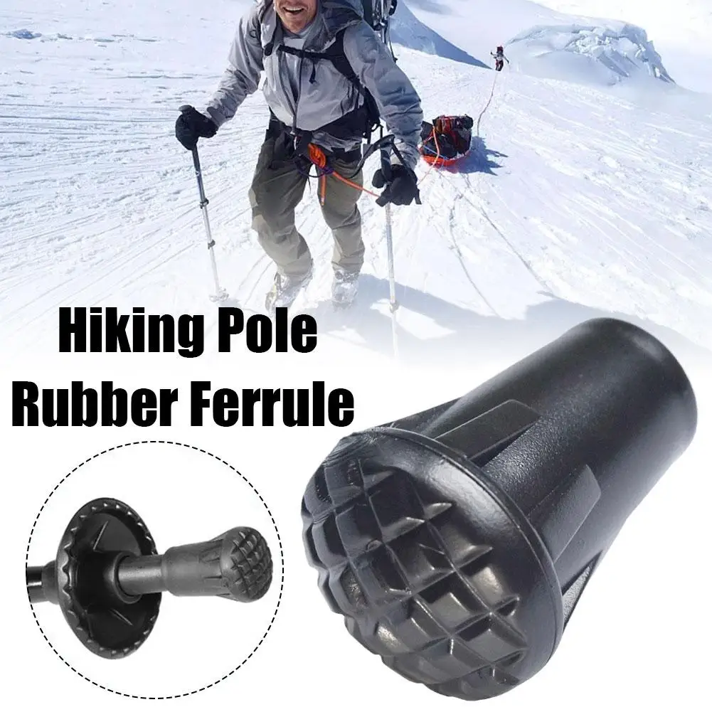 2/4/6Pcs Trekking Pole Nordic Walk Stick Cane Climb Replacement Tip Protector Hike Outdoor Alpenstock Cap Camp Rubber M7C6