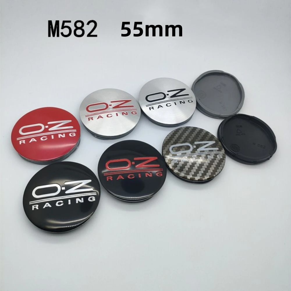 4Pcs 55mm M582 Car Wheel Caps With O.Z OZ Racing Sport