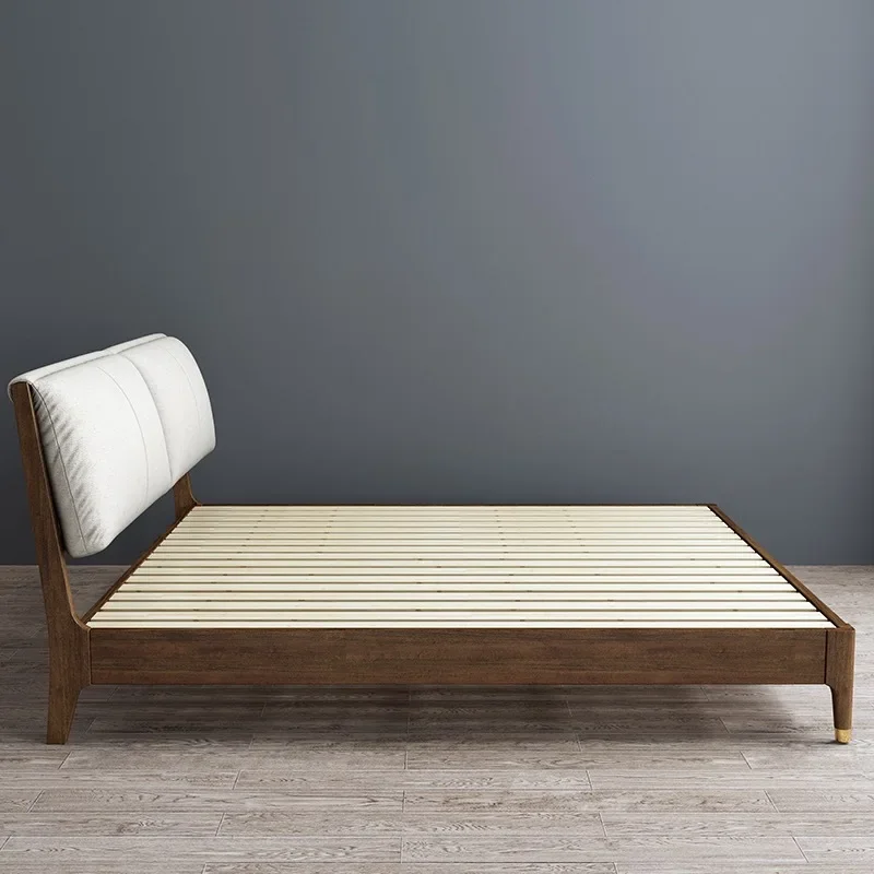 

Диван Loveseat muebles в скандинавском стиле ореховый двойной современный минималистичный кровать для основной спальни мягкое украшение