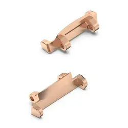Dual Pack 22mm Metal Wristband Strap Adapters (Rose Gold)
