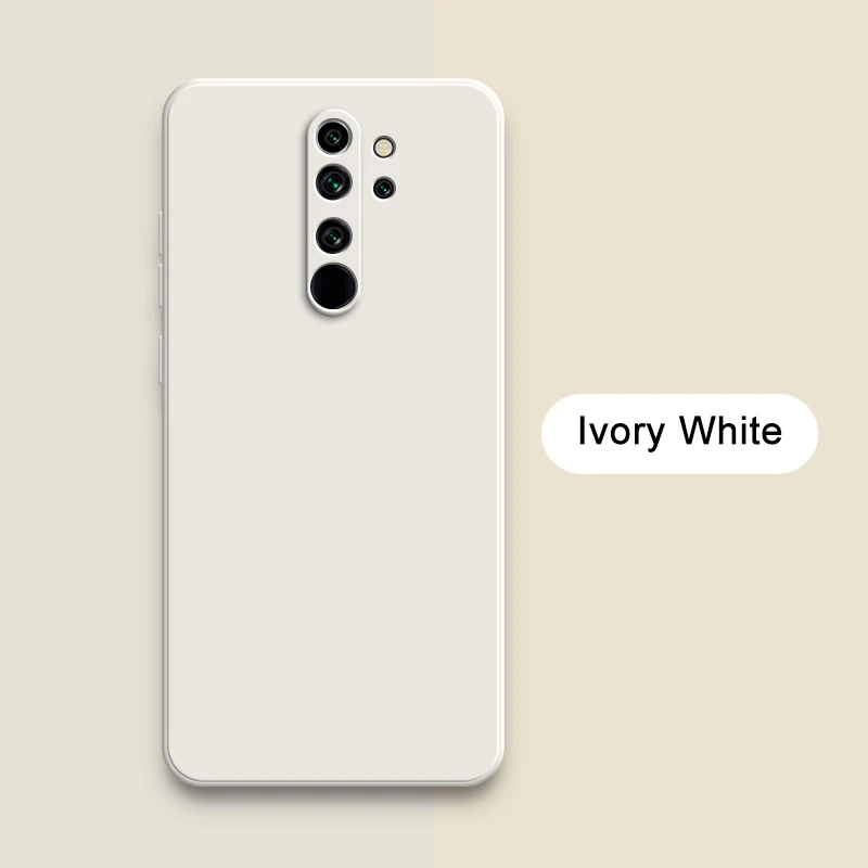 Original Square Liquid Silicone Cute Case - Full Protective Back Cover