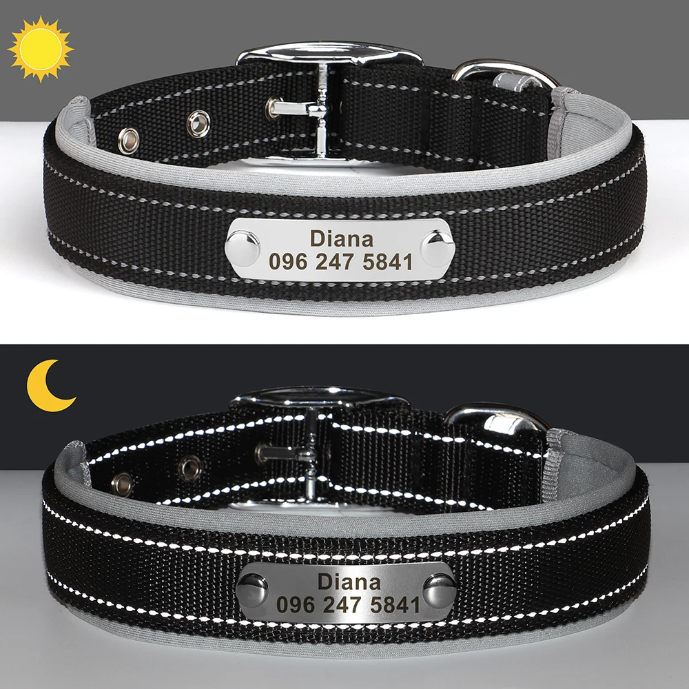 Custom Dog Collars Personalized Embroidered Dog Collars With Name 1 In - Foto 5