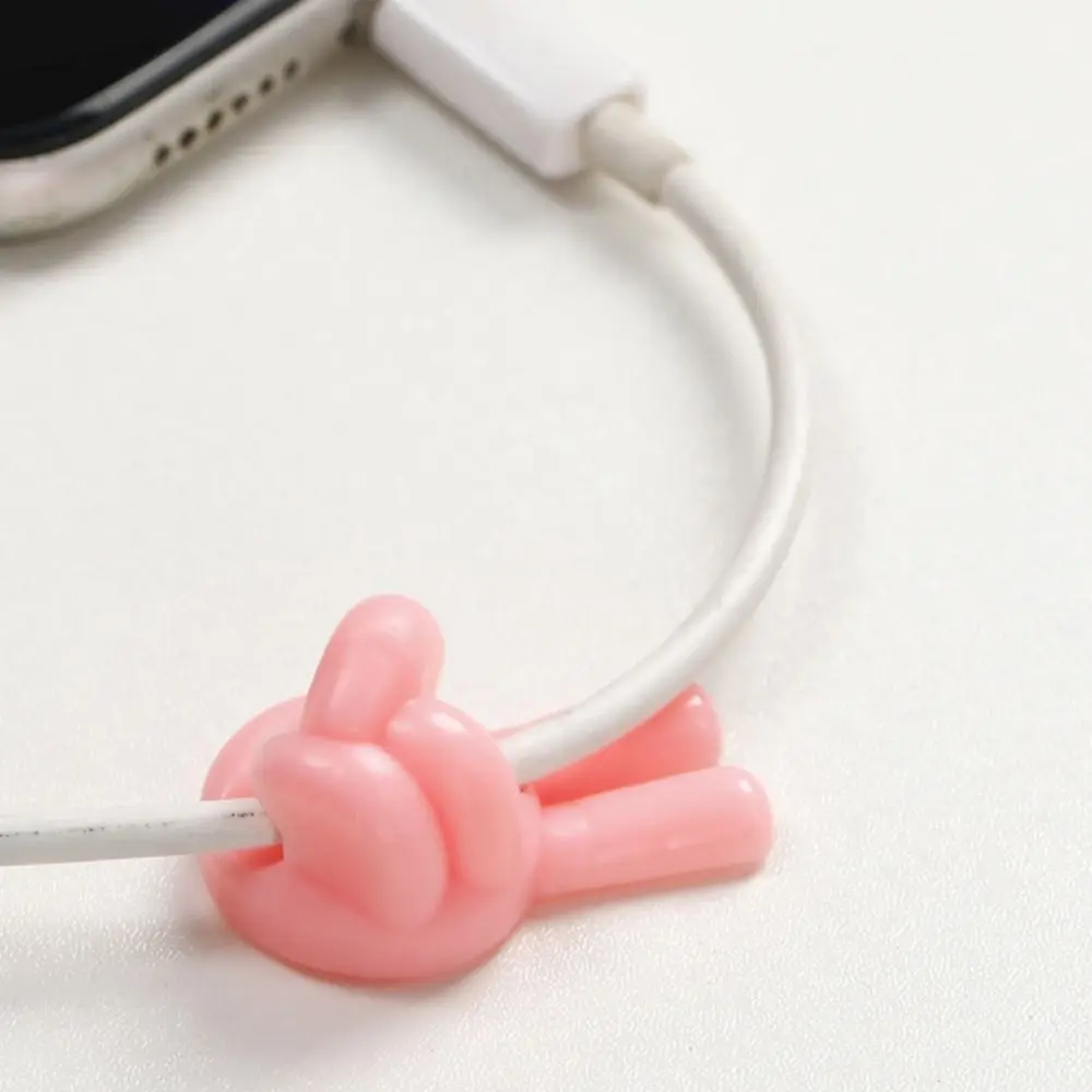 PVC Creative Thumb Cable Organizer Self-Adhesive Cord Holder Self-Adhesive Thumb Wire Holder Data Cable Storage