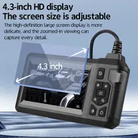 4.3 Inch Screen Industrial Endoscope Camera 1080P Snake Endoscopic For Cars Sewer Piping Inspection Borescope 2