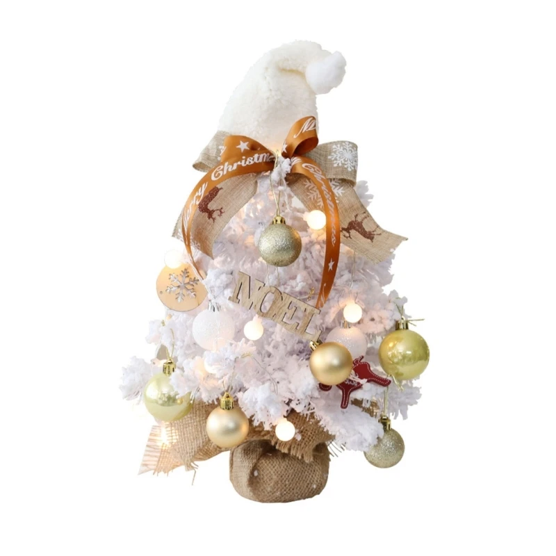 

Мини-искусственная рождественская елка со светодиодными украшениями Праздничная мини-рождественская елка 50 фунтов