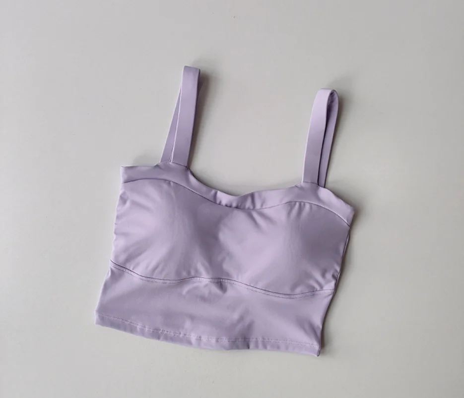 حمالة صدر رياضية صيفية للنساء، أشرطة كتف رفيعة، سو...