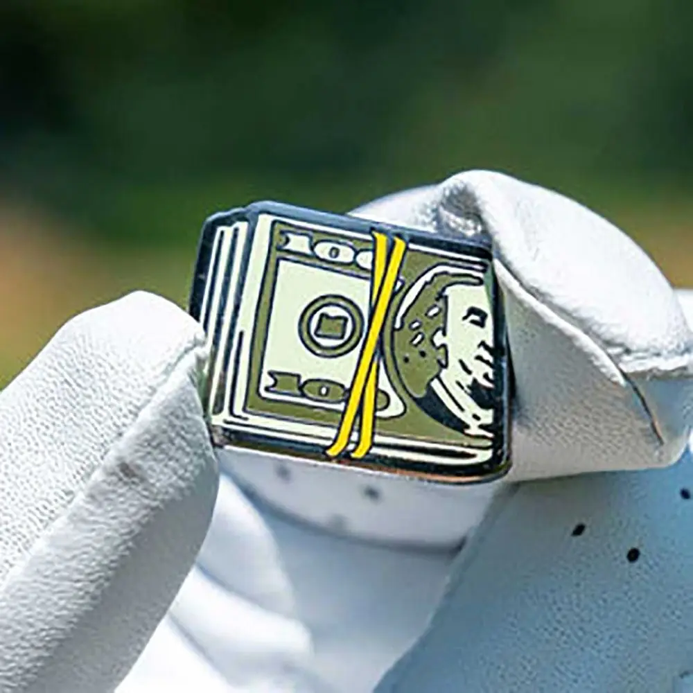Golf Hat Clip Ball Marker Hat Clip Kirsite Dollar Magnetic Magnetic Easy To Take Off US Dollar Golf Girls Gift
