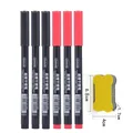 3black 3red set