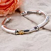 New Arrival Vintage Bamboo Joints & Spider Design Thai Silver Female Bangle For Women Hand Jewellery Accessories No Fade 1