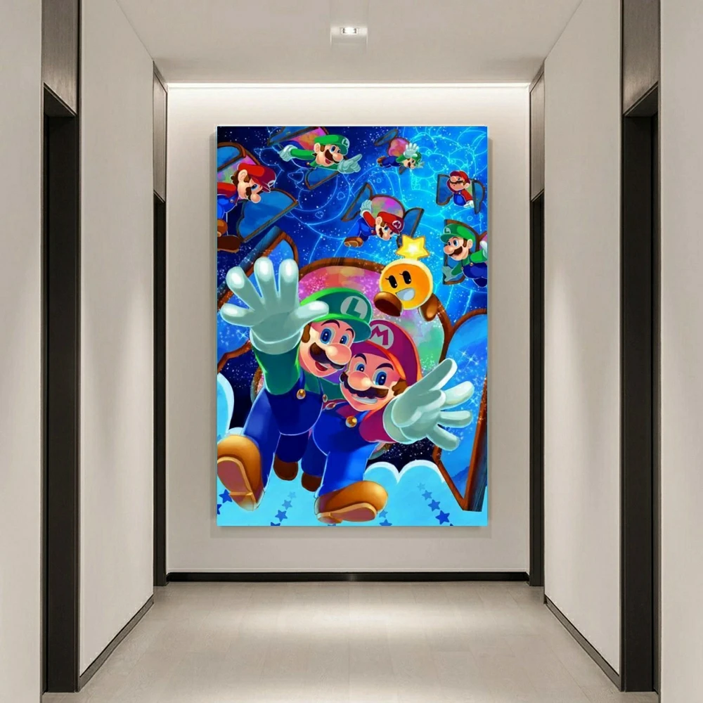 Japanese Anime Super Mario Diamond Painting Cross Stitch 5D DIY Art Puzzle Mosaic Embroidery Set Home Decor