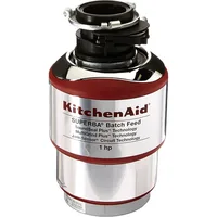 1 hp Batch Feed Food Waste Disposer,Silver,Batch feed effectively manages large quantities,Motor rotates at 1725 rpm 1