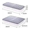 Freezer Dumpling Box Food Storage Container Stackable Food Saver Box with Lid Square Plastic Single-layer Sealed Transparent Box 3