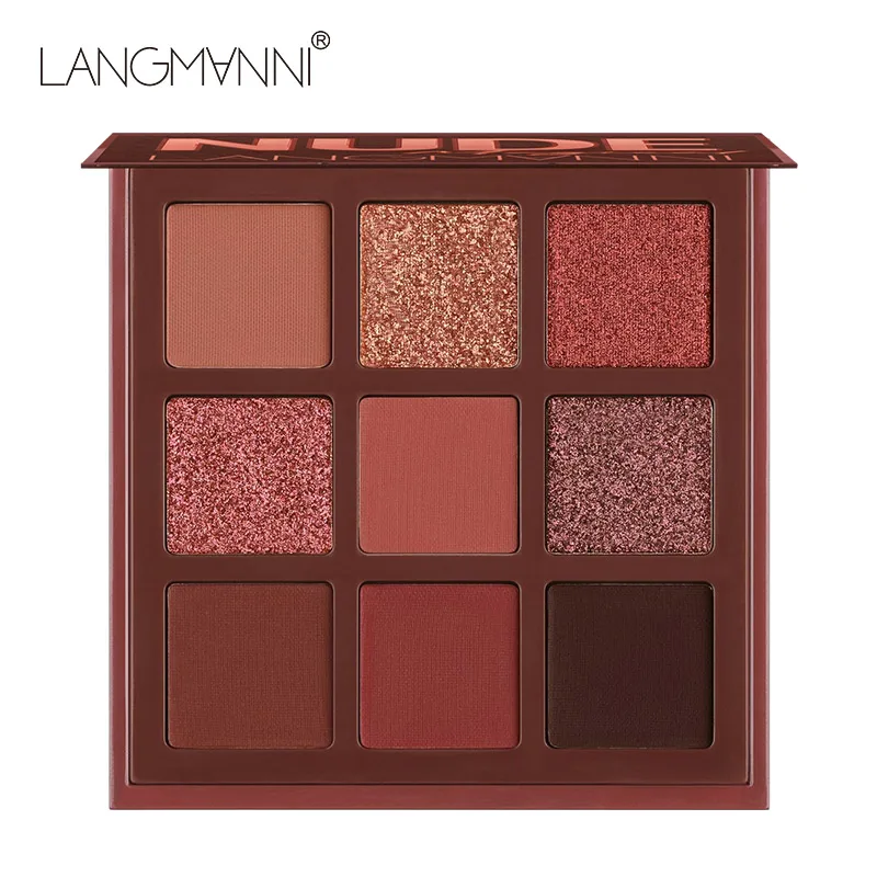 9-Color Eyeshadow Palette Shimmer & Matte Long-Lasting No Fallout Highly Pigmented, Smooth, Blendable Ideal for Day & Night look 5