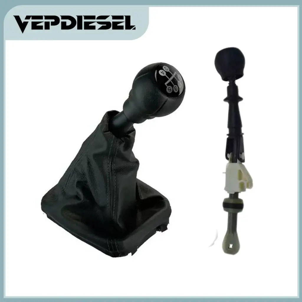 

1X Black 5 Speed Gear Lever With Lining & Knob 93382834PA For Chevrolet C1, C2, C3 All Years 93303048 93382834 93284246 93334346