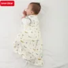 Baby Sleeping Bag Summer Thin Baby Sleepsack Kids Sleepwear Anti-Kick Blanket 3-18Months Animal Cartoon Print 100% Cotton 4
