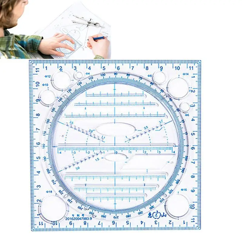 

Circle Templates Measuring Ruler Drawing Ruler Template For Students Architects Teachers Measuring Ruler Drafting Tool For