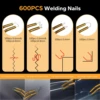 80W De-PO05 Plastic Welding Nail Gun Cordless for Dewalt 20V Battery 3S Quick Heat with 600pcs Hot Staples 5