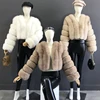 2023 New Style Women Fur Coat Real Fox Fur Jacket Natural Fox Fur Short Style Clothing Full Length Sleeve Female Coat 1