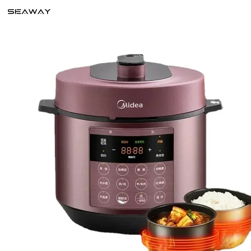 New electric pressure cooker 5 liters large capacity household multi-function intelligent high-pressure rice cooker 2