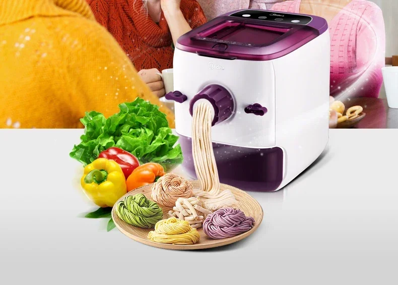 Carbon Steel Electric Noodle Maker Household Smart Mini Noodle Pasta Making Machine Comes Out Automatically Pasta Roller