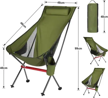 Outdoor Camping Ultralight Folding Chair Travel Chair Fishing BBQ Hiking Strong High Load 150kg Beach Oxford Cloth Fishing Chair 6