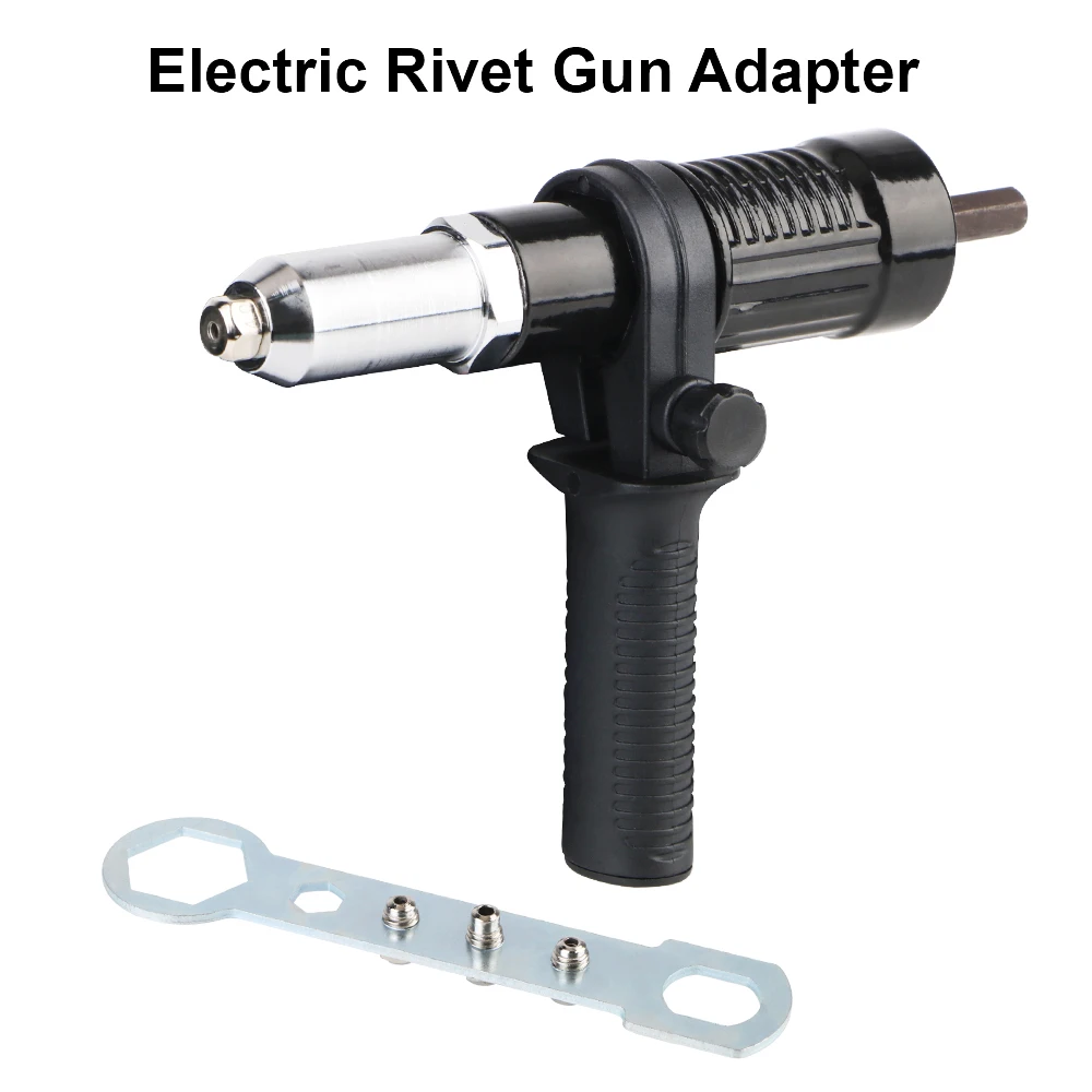 Riveting Nut Gun Adapter Universal With Replaceable Nut Bit Nail Set 2.4mm-4.8mm 3pcs/set Electric Rivet Gun Connector rivet gun rivet gun set rivet gun part