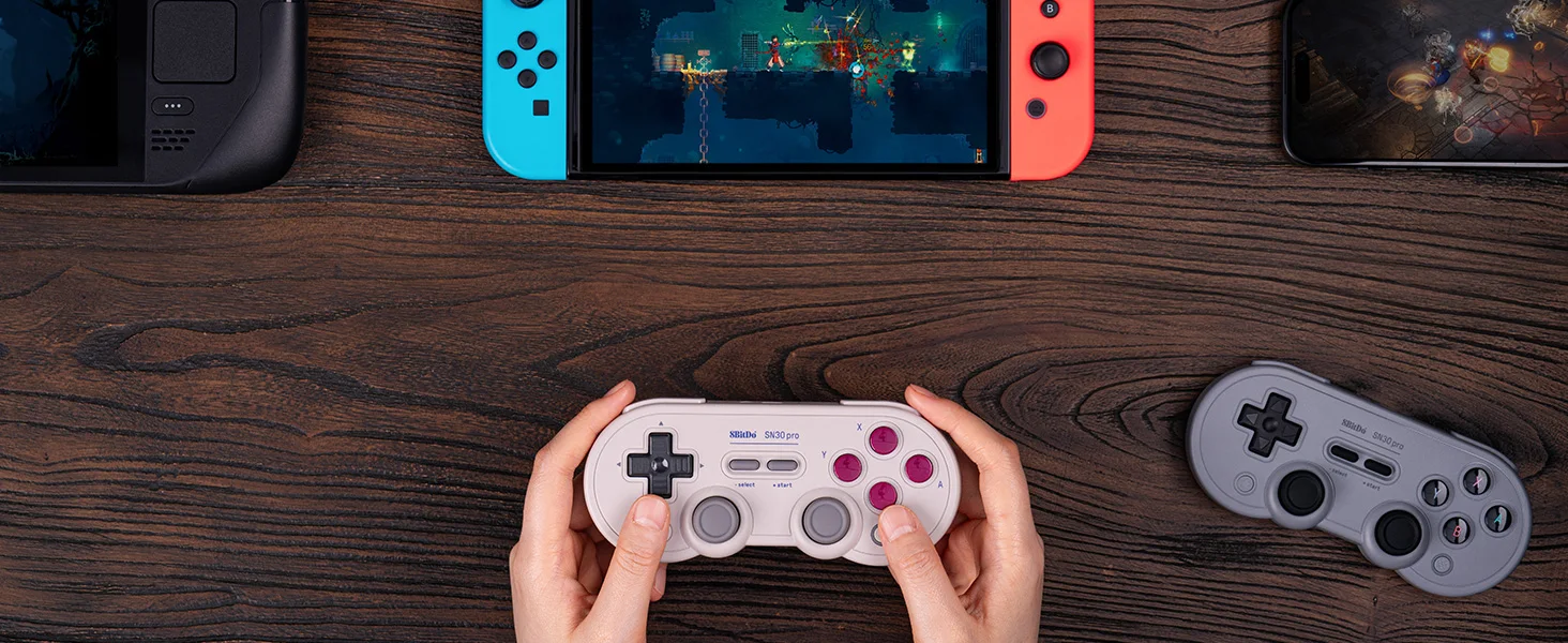 8Bitdo Wireless SN30 Pro Gamepad Nintend Switch 2 NS Bluetooth Game Controller Joystick For MacOS Android Steam_voghion.com