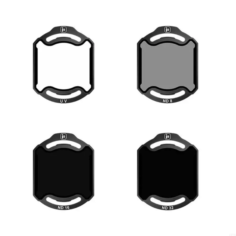 Filtre ND16 monté sur l'objectif du DJI O4Pro, prêt pour des prises de vue aériennes