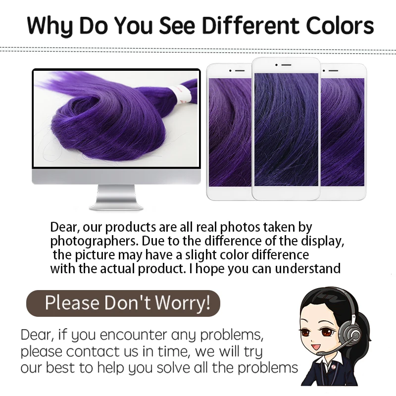 LUPU Synthetic Purple Hair Extensions Braiding Hair EZ Braids Wig Hair piece Long Straight Fake Hair for Women Daily Party Wear